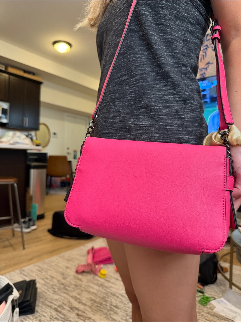 Vera Wang Fuchsia Crossbody Bag